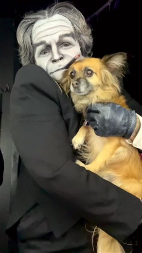 2 firsts happened for me last night at @dreamgirls_revue. I sang a song live for the first time that I’ve wanted to sing for YEARS. And Grandpa Munster got to meet Lil Dabbers. Thank you @laganjaestranja for bringing your baby with you to the gig! Made my entire night especially after the stress of singing live and then doing this makeup change. 🖤🖤🖤 | Landon Cider