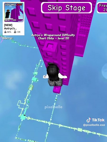 Aotryc's Wraparound Difficulty Chart Obby Level 151
