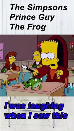 The Simpsons | Prince Guy The Frog That Bart Made | Couldnt stop laughing when I saw this