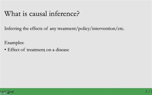 Brady Neal《因果推理导论》中英字幕