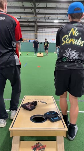 Winners semi Finals ACL - Woohole November Regional #2 BYOP - 11/08 - West Boylston, MA - Final Bracket Tier 1: Match #53 Jacob Trzcienski & Colin Hodet VS Logan Haskins & Riley Simpson Assigned to [ Court 2 ] | Woohole Cornhole