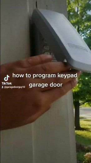 how to program keypad to garage door