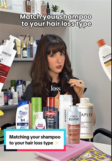 matching your shampoo to your hair loss type ✨ code SofiaHairHealth for money off the Growplex one x #androgenicalopecia #hairloss #femalepatternhairloss #hairgrowth