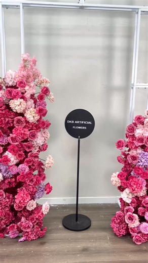 BG258🎀The Internet celebrity style is the backdrop flower of wedding&event🌷💕We accept custom made any color and flower arrangement you want~ #dkbflower #backdropflower #custom #eventbackdrop #weddingflower | Artificial flowers（Fengqiu zhaogang silk flower factory）