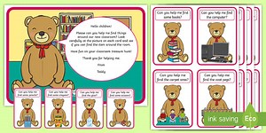 EYFS Teddy Challenge Classroom Treasure Hunt Activity