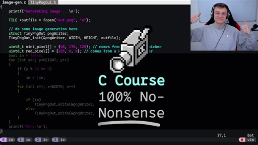 No-Nonsense C Programming (Full Video Course)