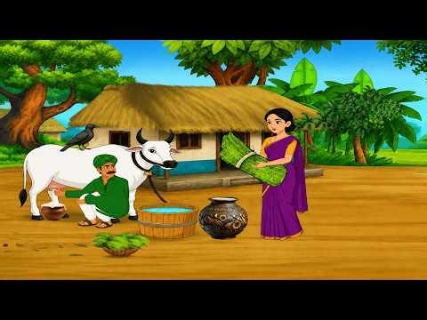गरीब किसान और उसकी पत्नी | Cartoon story । Hindi story | Hindi Moral Stories |