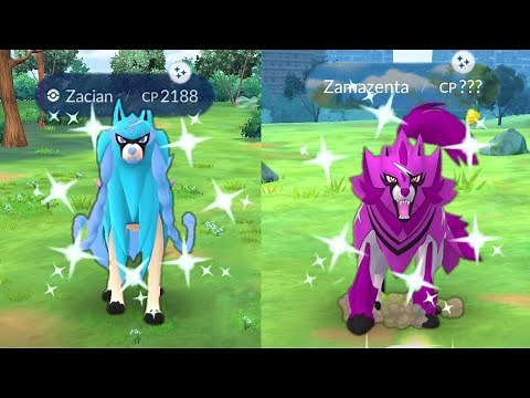 How to get shiny zacian & zamazenta in pokemon go.