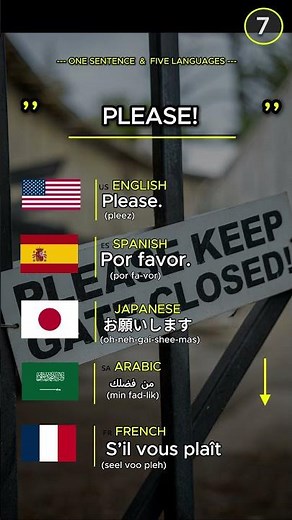 Please ! Beginner Conversation 7