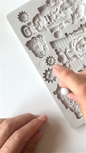 SILVER METAL CLAY ring making >> TOP TIP >> remember that you don’t need to use all the mould. I’ve rolled out a ball of clay and pressed that into the mould so that I can trim it, and make a ring! FOLLOW for more silver metal clay technique and top tips | Silver Nutshell Jewellery