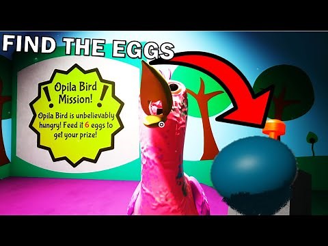 How to find EGGS of Opila Flamingo Garten of Banban