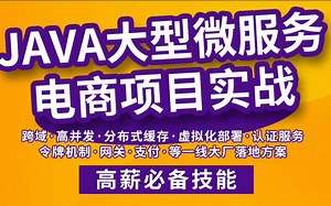 SpringBoot Spring Cloud Redis分布式微服务架构电商项目实战(下) 毕业设计