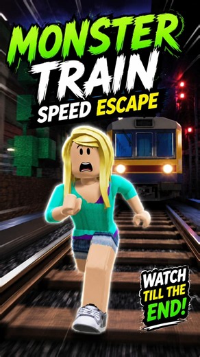 part 1 in monster train escape💀 #roblox#gaming#robloxedit#fyp #viral#scarytrain#escape
