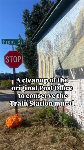 Historic Conservation through Cleanup Mableton’s first Post Office sits on Front Street in the heart of Historic Mableton. It later became a pharmacy. And now is privately owned and sits vacant and crumbling. In the early 2000s, an artist painted a mural of Mableton’s Train Station— the one that’s in the photo of our profile. The historic building, just a structure, sadly burned to the ground because people along the tracks lit a fire. We cannot afford to lose anymore historic structures in Mabl