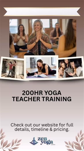 Our 200 hour Yoga Teacher Training, beginning January 2026, is now officially open to the public. Early access filled half the spots already, and we’re keeping the group intentionally small, so space is limited! If you feel called to join us, this is the perfect time to reserve your spot. Details can be found on our website, link in bio or visit www.zenyogaandwellness.com Please feel free to reach out with any questions 🤍 | Zen Yoga & Wellness