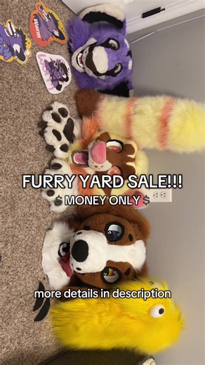 HUGE FURRY YARD SALE!!! MONEY ONLY!!! i’ve had a lot come up financially and im not super connected to the fandom as a whole right now. I really need money for a car so I’m unfortunately having to sell these babies :( please give them good homes and share if you can!! POSTED ON OTHER PLATFORMS PAID HOLDS ALLOWED. NO LONGER THAN TWO WEEKS WITH OUT ANOTHER PAYMENT. SHIPPING IS NOT INCLUDED IN THESE PRICES & WILL BE CALCULATED IF INTERESTED. WORM: OPEN ($550) maker: unknown flaws: has some bald spo