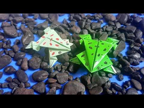 😍 Let's go! The easiest origami frog you've ever seen! 🐸