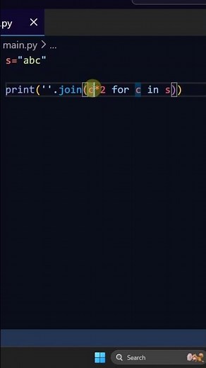 Double each string character #coding #python #programming