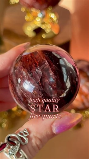 Luxe Crystals • Curated Crystals & Minerals on Instagram: "holy freakin FLASH⚡️❤️‍🔥 I’m sure you have seen tons of fire quartz, but have you ever seen them like thisssss?🐦‍🔥 Introducing the best dang fire quartz we have ever seen, with a glowy as heck asterism and some even BLUE flash! These were a unique find johan found, they shimmer like our starlight quartz but they’re full of red hematite, and some spots are super clear letting you see into the stone. Each one has gorgeoussss flash & shi