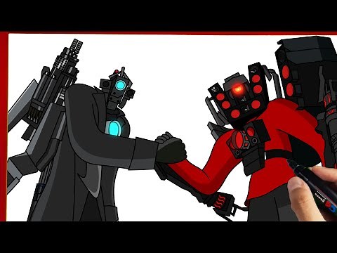 How to Draw Titan Speaker Man And Titan Cameraman | Skibidi Toilet 59