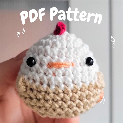 Easter Amigurumi Chicken Crochet Pattern | Handmade Spring Decoration | Easy Pattern With Minimal Sewing | French Digital PDF - Etsy