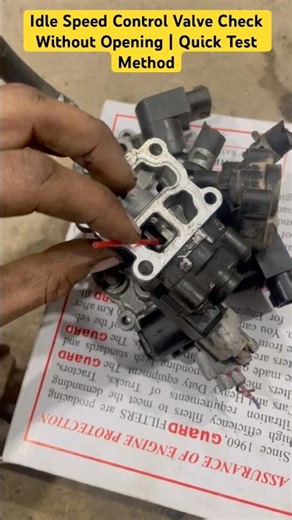 Idle Speed Control Valve Check Without Opening | Quick Test Method how to repair