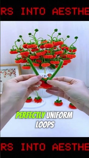 Turning Pipe Cleaners Into Aesthetic Mini Pumpkins! 🎃✨ (Easy Craft Hack)