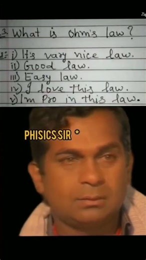 funny 🤣🤣 answer physics sir failed