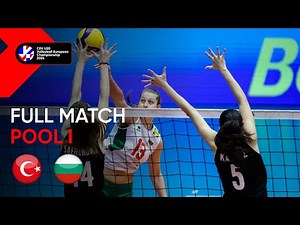 Full Match | Türkiye vs. Bulgaria - CEV U20 Volleyball European Championship 2024 | Women