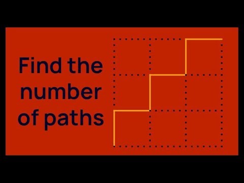 Basic Path Counting Puzzle - Find the Number of Paths - Combinatorics Puzzle