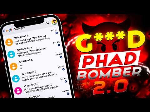 Most Powerful SMS & Call B*mb*r!Red Phado B*mb*r😱