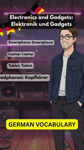 Electronics & Gadgets! Learn German 📱🇩🇪 #shorts