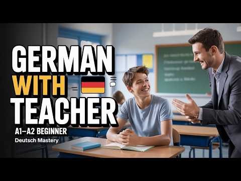 German Conversation with Teacher 🇩🇪 | German for Beginners (A1-A2)