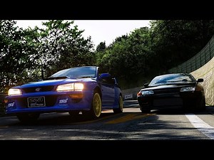 Initial D Speed Lover I Subaru Impreza 22B VS. R32 GTR