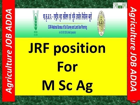 JRF at Nagpur for M Sc Ag Agronomy/Soils