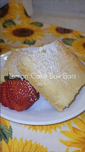 Lemon Cake Box Bars | Simple & Easy