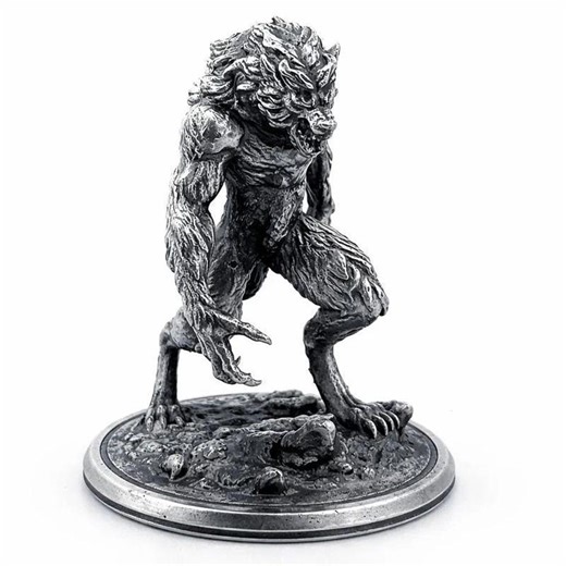 Werewolf | Gold Spartan 999  Pure Silver Figurine | Hand-poured Collectible Statue | Heirloom Gift - Etsy UK