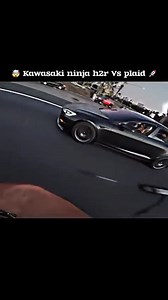 963K views · 31K reactions | Kawasaki Ninja H2R vs plaid  #kawasaki #ninja #h2r #zx10r #z900 #VS #plaid #racing #fb #tranding #viralvideo #viralshorts | Reyaj R | Facebook
