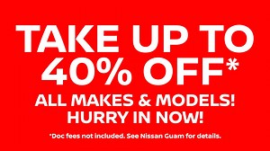 The Nissan Ninja is BACK, slashing used car prices up to 40%! Cars, Trucks and SUVs of all makes and models are ready to drive off the lot with no money down and HUGE savings! See our complete inventory listing at bit.ly/nissanninja2023. Hurry in, these deals won't last long! 亮 | Nissan Guam | Facebook
