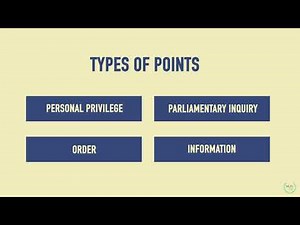 Points and Motions | MUN Training | Worldview Education