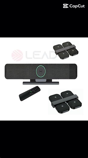 20W 4K AI 3-in-1 Video Bar Dual Wireless Microphone group video conferencing. Key Features 4K Ultra HD Camera with 120° ultra-wide field of view Video resolutions: 4K/30fps, 1080P/30fps, 720P/30fps 4-Microphone Array with 5-meter pickup, echo cancellation & noise reduction High-Fidelity Speakers for rich, room-filling sound DSP Audio Technology: Echo cancellation, AGC, and noise suppression Dual 2.4GHz Wireless Mics: 10-meter pickup range Touch Mute Button: Instantly mute/unmute with a tap Wirel