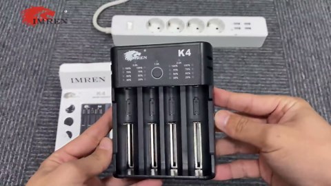 IMREN 18650 Battery Charger,21700 Battery Charger for 3.7V 14500 10400 18500 18350 18650 18700 20700 21700 22650 26650 Li-ion Battery,1.2V Ni-MH/Ni-Cd Battery,4 Bay 18650 USB C Charger