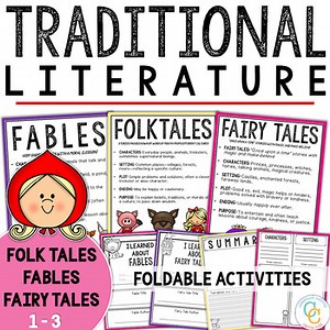 Fairy Tales Folk Tales Fables Foldable Traditional Literature Activities
