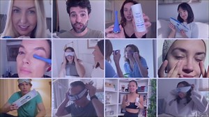 Rechargeable Heat Mask - Gray/Blue - Cordless Heated Eye Mask for Dry Eyes, MGD, and Styes - Optometrist Recommended for Dry Eye Relief