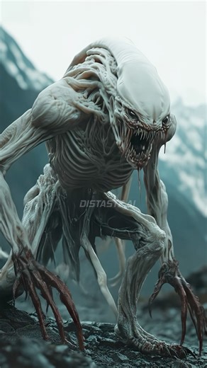 ALIEN MONSTERS COME FACE TO FACE! #horror #aliens #scifi #ai #mythical #scary #veo3