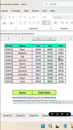Excel formula series - Xlookup formula series #excel #viral #exceltips #tech #exceltricks