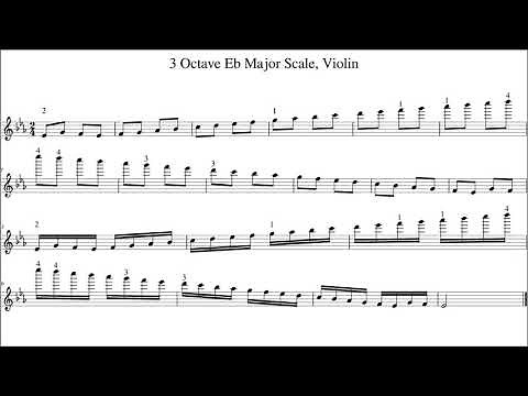 3 Octave Eb Major Scale, Violin