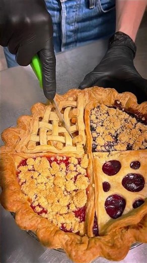 One Pie Four Flavors! A Flavor for Every Craving 😍🍰 | Amazing Cake Art #Shorts