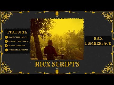 RedM Script - RicX Lumberjack - RedEM:RP & VORP & QBR/QR/RSG Script