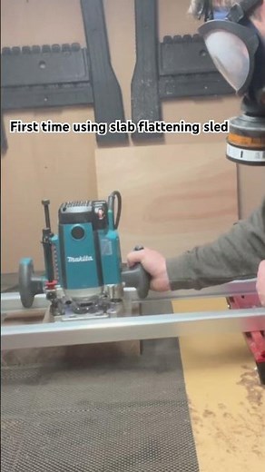Slab Flattening Sled #vevor #walnut #wood #flatteningsled #makita #router
